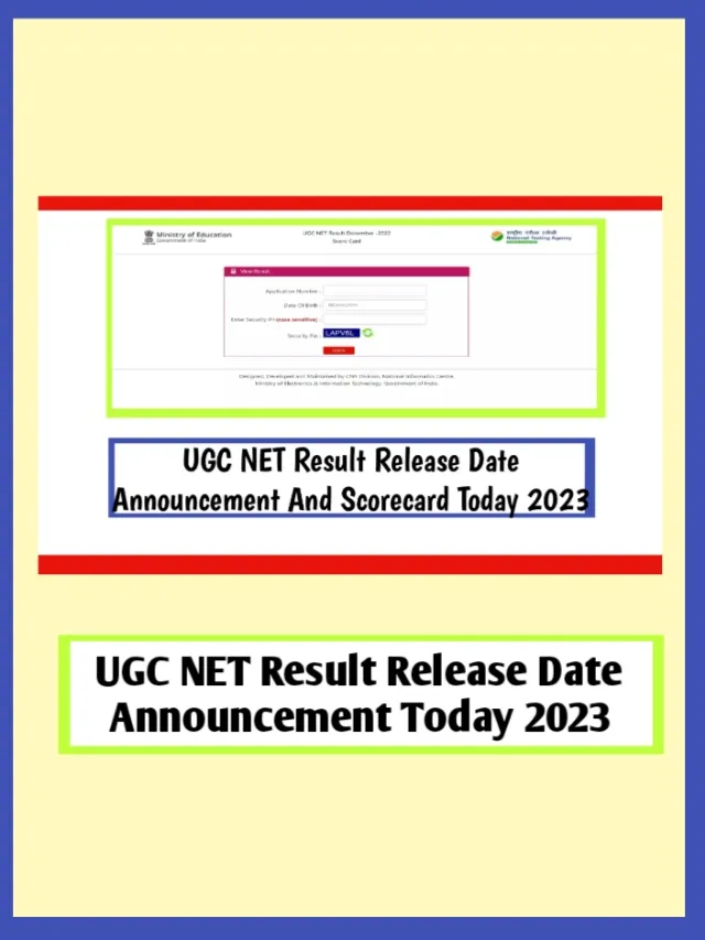 UGC NET Result Release Date Announced And Scorecard Download 2023