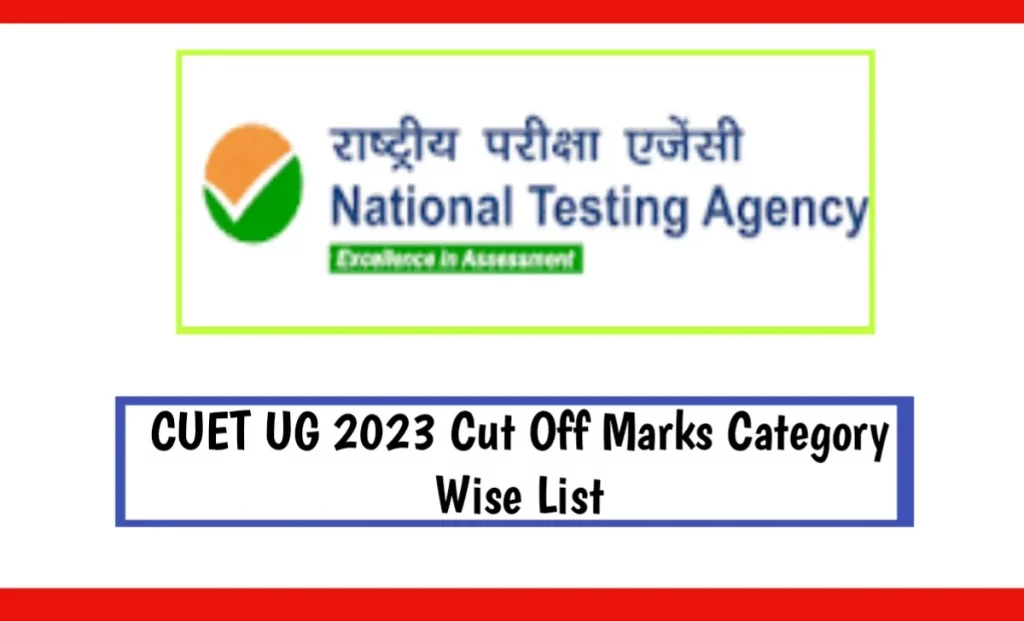 CUET UG 2023 Cut Off Marks Release Category Wise List